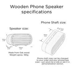 Wooden Phone Speaker - Acoustic Sound Amplifier