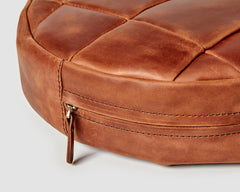 Round Leather Chair Pad / Seat Cushion