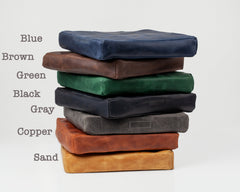 Round Leather Chair Pad / Seat Cushion