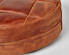 Round Leather Chair Pad / Seat Cushion