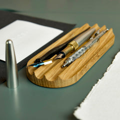 Oak Wood Pen Tray