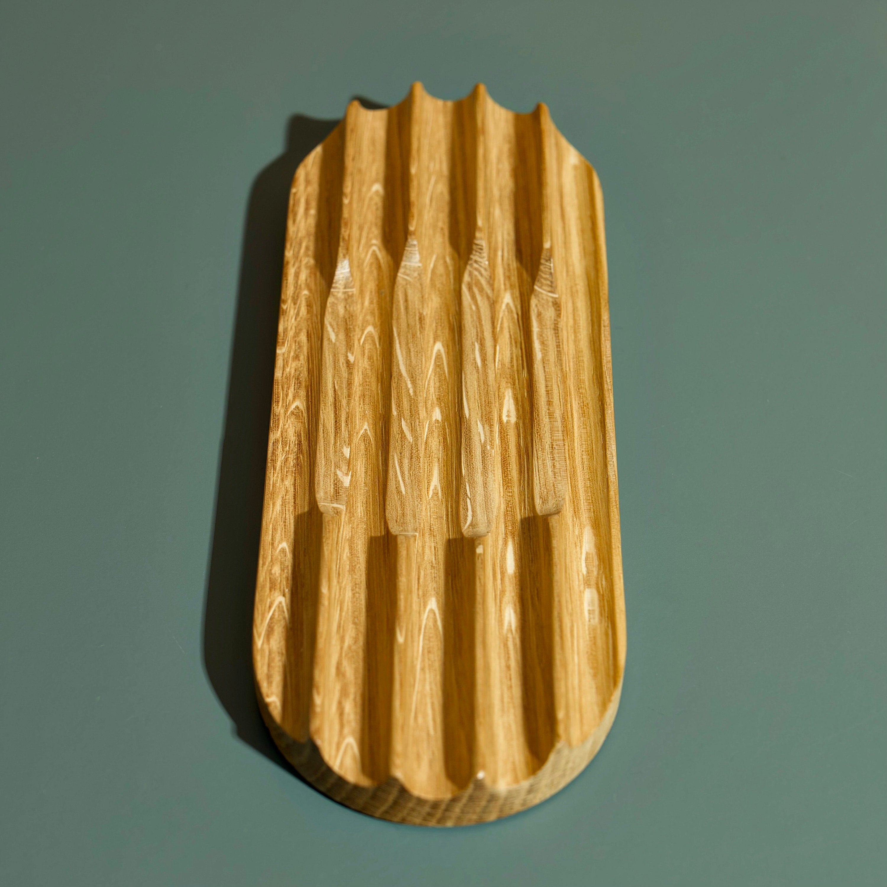 Oak Wood Pen Tray