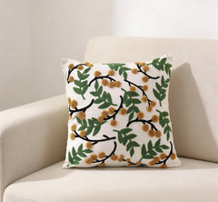 Floral Tufted Pillow Cover Embroidered Cushion Cover Throw Pillow Case Decorative Sofa Pillow