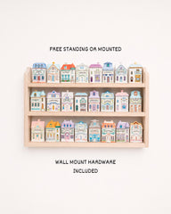 Countertop Spice Rack for Lenox Spice Village Wall Mounted Display Organizer Farmhouse Kitchen Shelf Stand