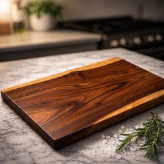 Solid One Piece Cutting Board – Walnut, Cherry, Maple – Single Piece of Hardwood No Glue, Wooden Charcuterie Board
